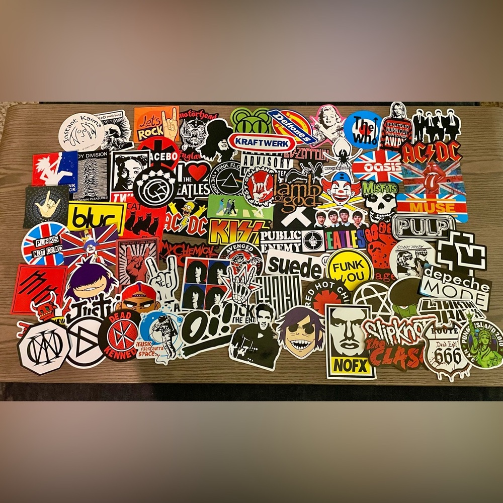 Band Stickers Rock Punk Music